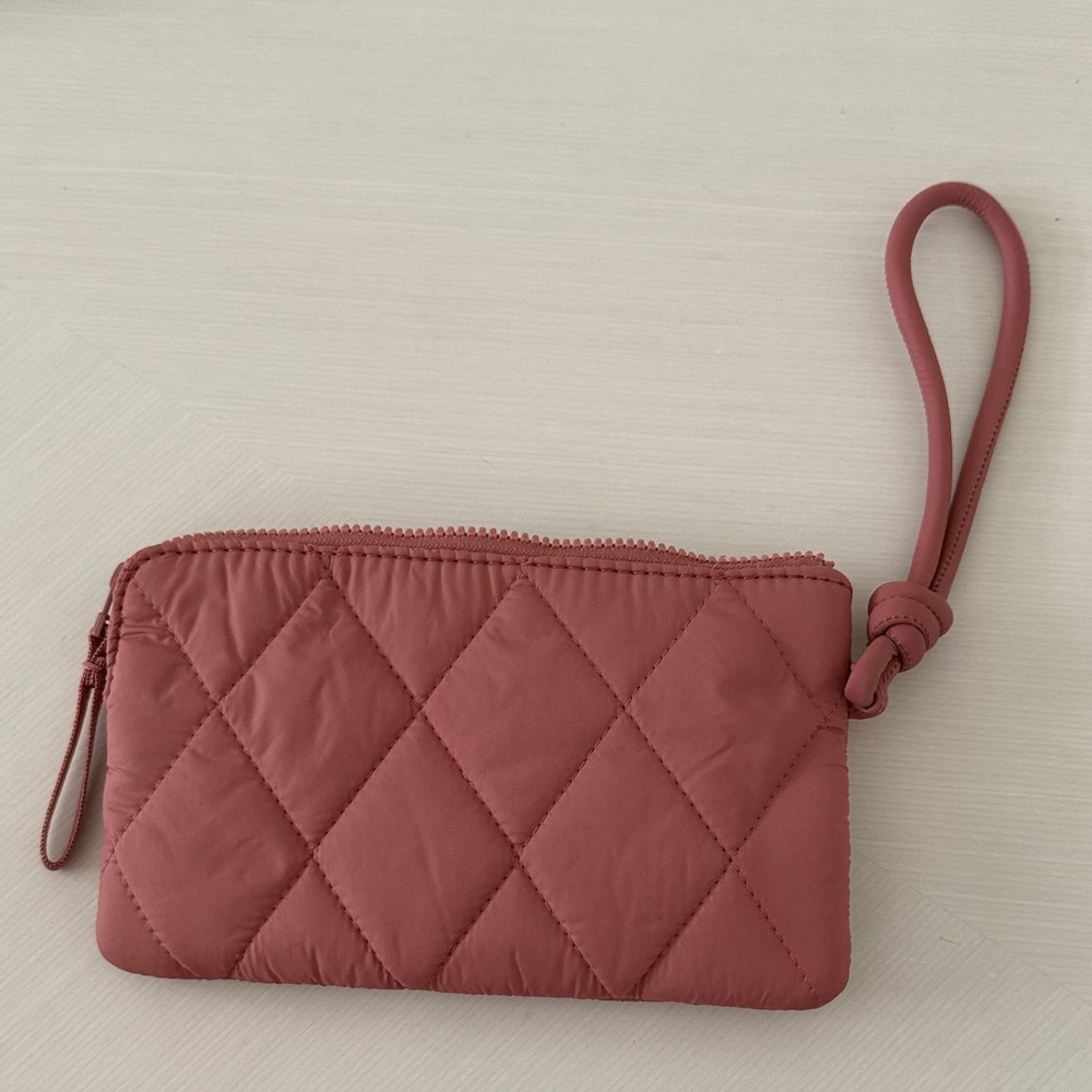 Vera Bradley Quilted Pink Wristlet Clutch